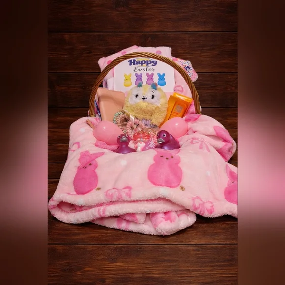 Peeps Blanket Easter Bundle/Basket - Girls - Picture 1 of 4
